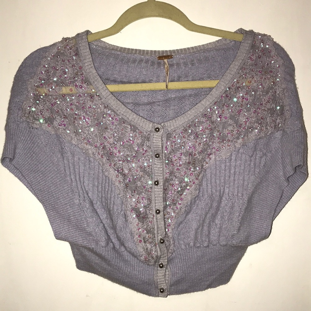 Free People XS lavender colored sweater
